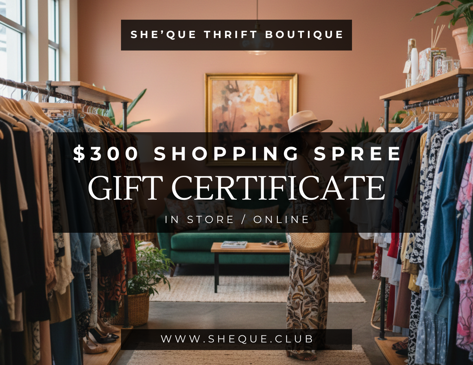 Sponsor a SHE'que Shopping Spree